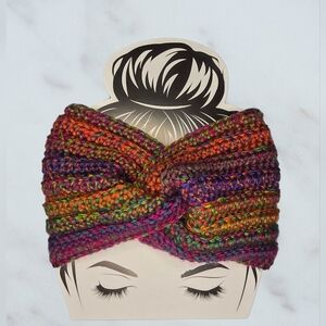 Hand Crafted Multicolor Crochet Headband/Earwarmer
